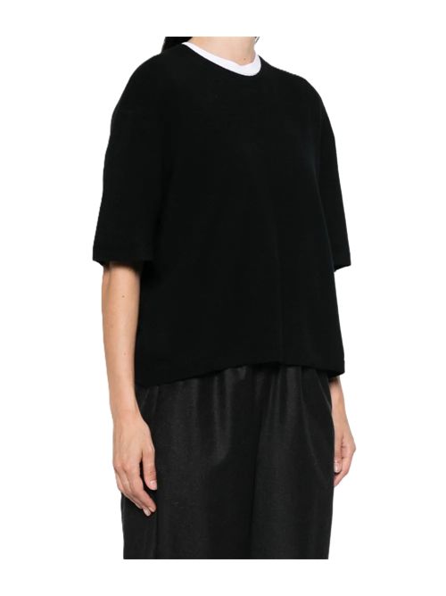 T-shirt girocollo Soft Goat | 2450100001BLACK